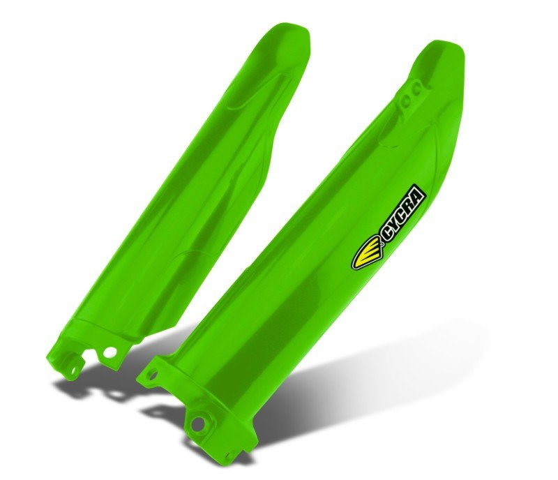 Cycra 2021 - 2026 Kawasaki KX450X Fork Guards - OEM Green - Dune Goons