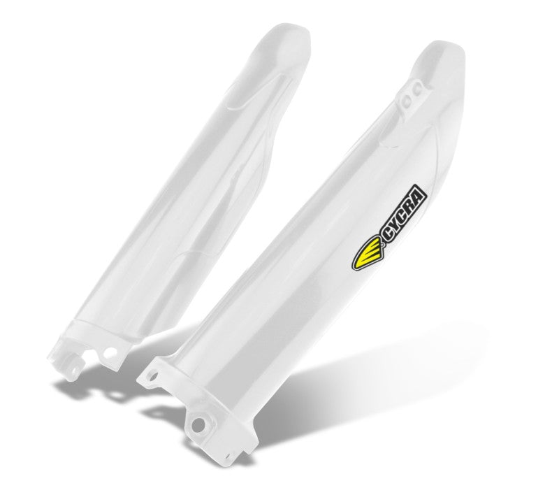 Cycra 2021 - 2026 Kawasaki KX450X Fork Guards - White - Dune Goons