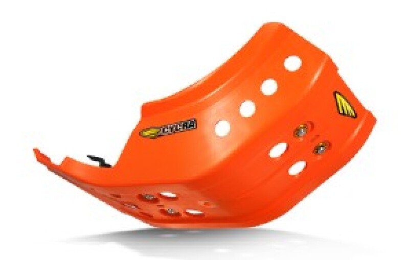 Cycra Full Armor Skid Plate - KTM FLO Orange - Dune Goons