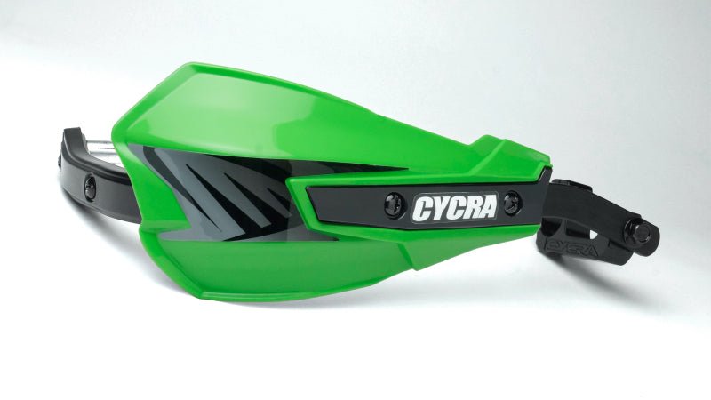 Cycra Vortex Hand Guard/w Universal U - Clamps - Green - Dune Goons