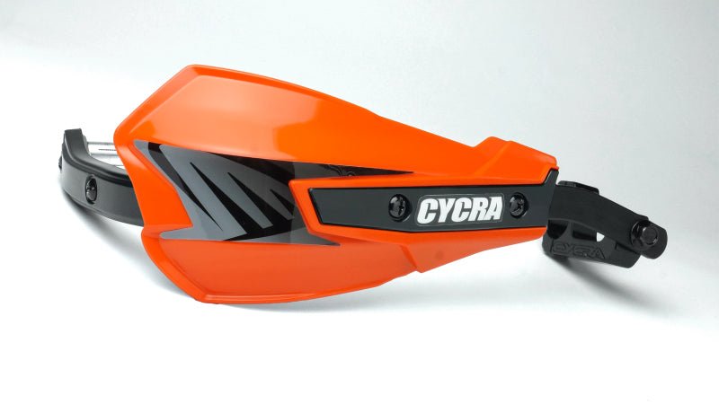 Cycra Vortex Hand Guard/w Universal U - Clamps - Orange - Dune Goons