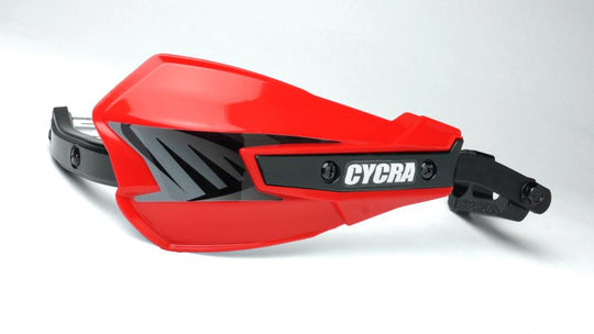 Cycra Vortex Hand Guard/w Universal U - Clamps - Red - Dune Goons