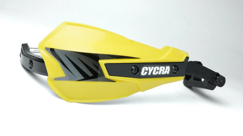 Cycra Vortex Hand Guard/w Universal U - Clamps - Yellow - Dune Goons