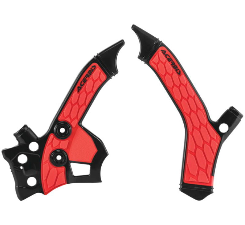 Acerbis X-Grip Frame Guards - 13-20 Honda CRF250L - Black/Red