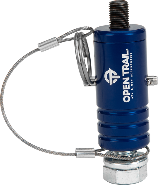 Open Trail Quick-Release Whip / Flag Mount - 3/8 in x 24mm Stud - Blue