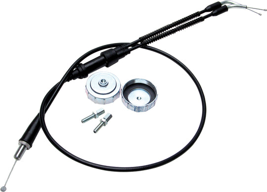 Motion Pro Twist Throttle Conversion Kit Cable Kit with Carb Tops (uses stock thumb throttle carbs)