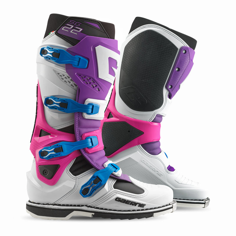 Gaerne SG22 Boot - Purple/White/Rhodamine - Size 12