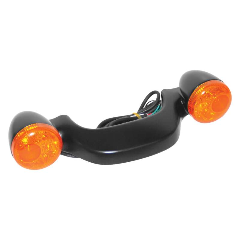 Letric Lighting Rear LED Light Bar Black/Amber - Harley-Davidson