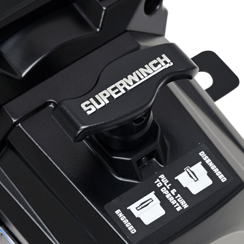 Superwinch SX12SR Synthetic Rope Winch - Semi Gloss Black