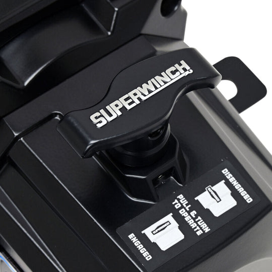 Superwinch SX12SR Synthetic Rope Winch - Semi Gloss Black
