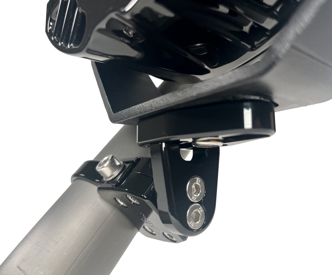 Axia Alloys Adjustable UTV Light Mount - Black - Large Base