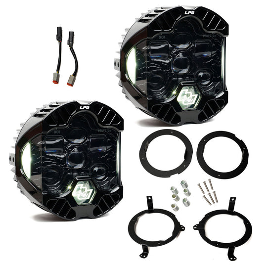 Baja Designs DOT LP6 LED Headlight Kit - 2018-2025 Jeep Wrangler JL, Gladiator JT