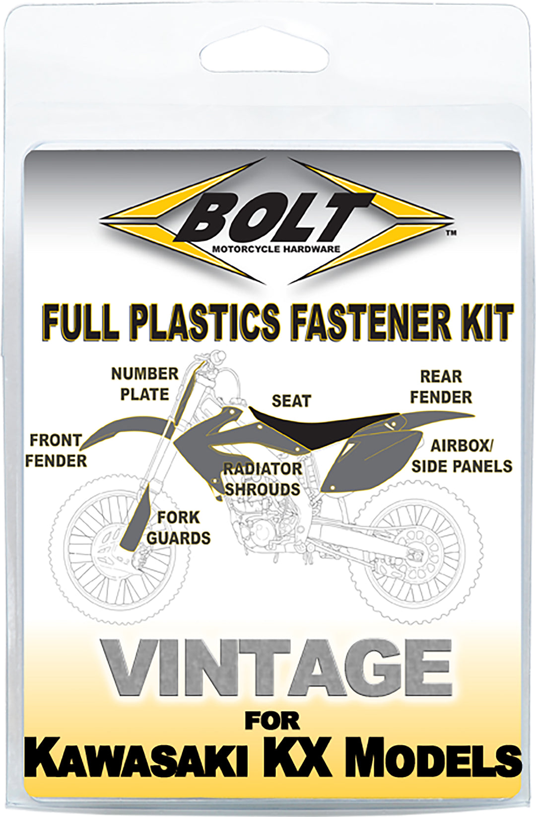 Bolt Full Body Work Fastener Kit KAW-9497104