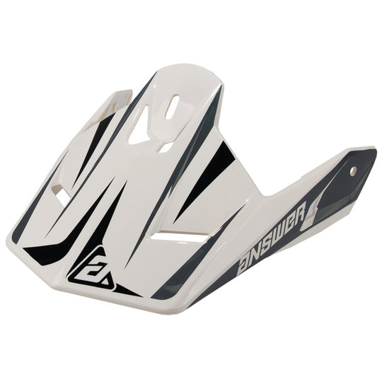 Answer AR1 Mototown Glossy Visor - White/Grey/Black