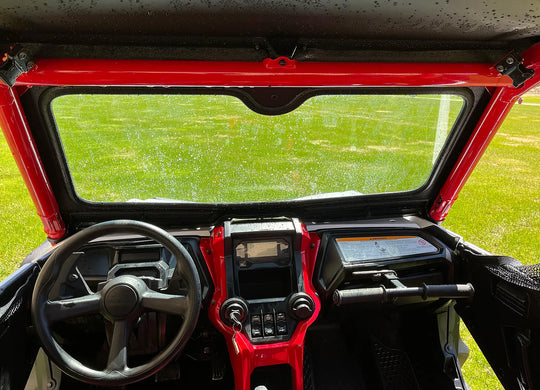 Kolpin Glass UTV Windshield with Sliding Vents - Honda