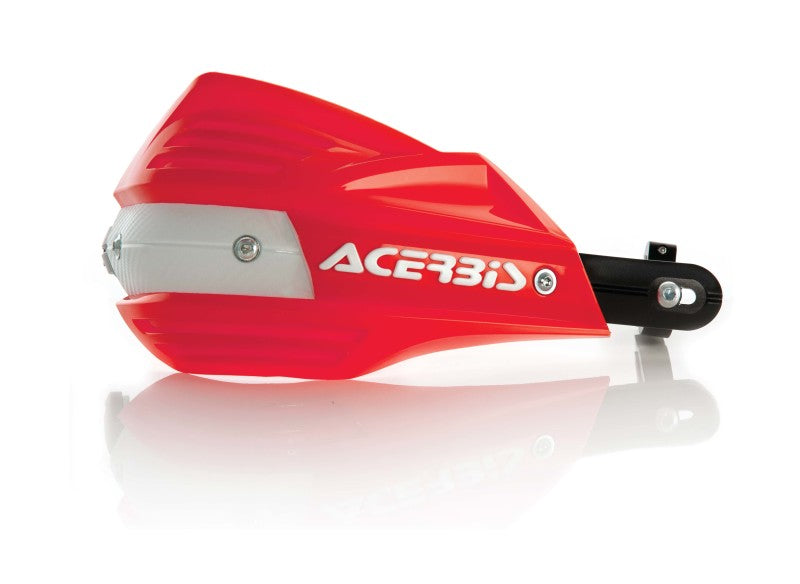 Acerbis X-Factor Handguard - Red with White Logo