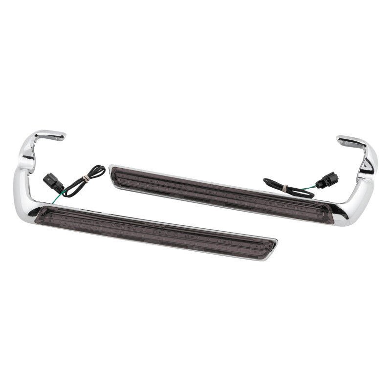 Letric Lighting Saddlebag Side Marker LED Chrome/Smoke - Harley-Davidson