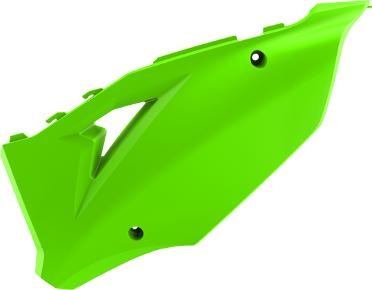 Polisport Side Panels Restyle Lime Green - Kawasaki KX125 2003-2008