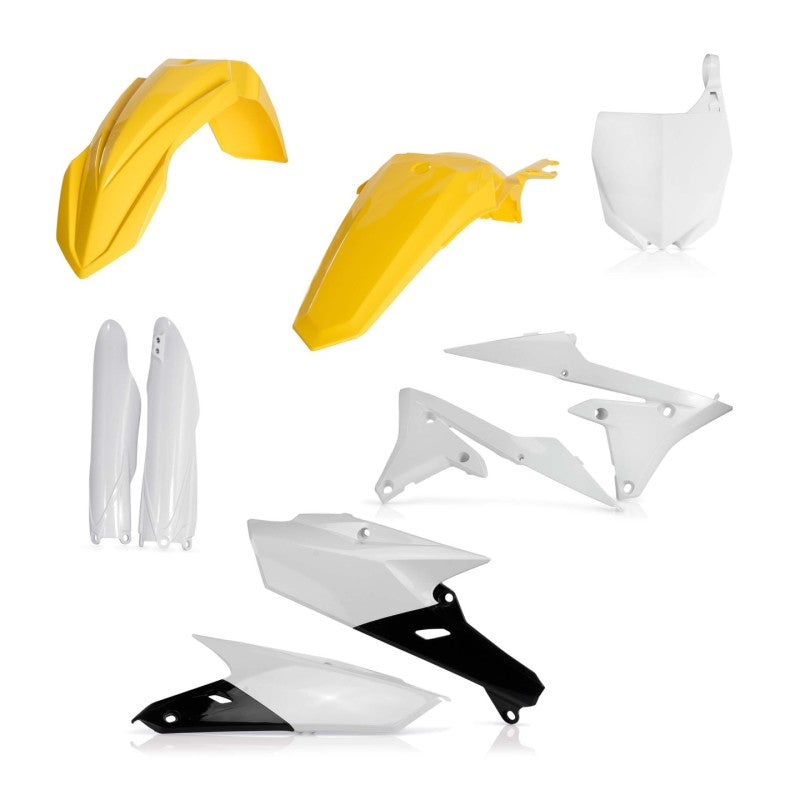 Acerbis Plastic Kit - 10-18 Yam YZ250F / 14-17 YZ450F - Yel/Wht