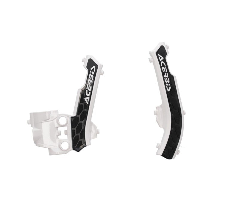 Acerbis X-Grip Frame Guards - 17+ KTM SX50 / Husq / GG - Wht/Blk