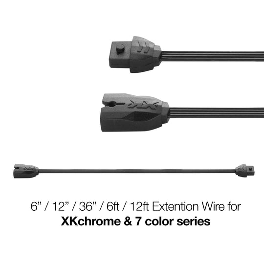 XK Glow Accessories - Extension Wires, Pods, Strips and Tubes - 12 in Extension Wire