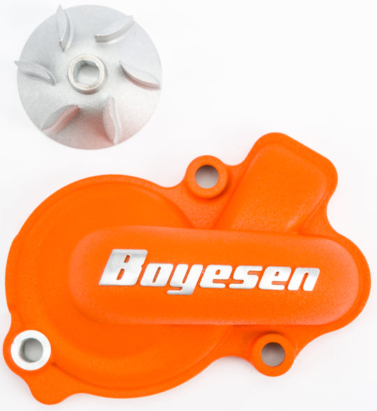 Boyesen Water Pump Cover & Impeller Kit Orange