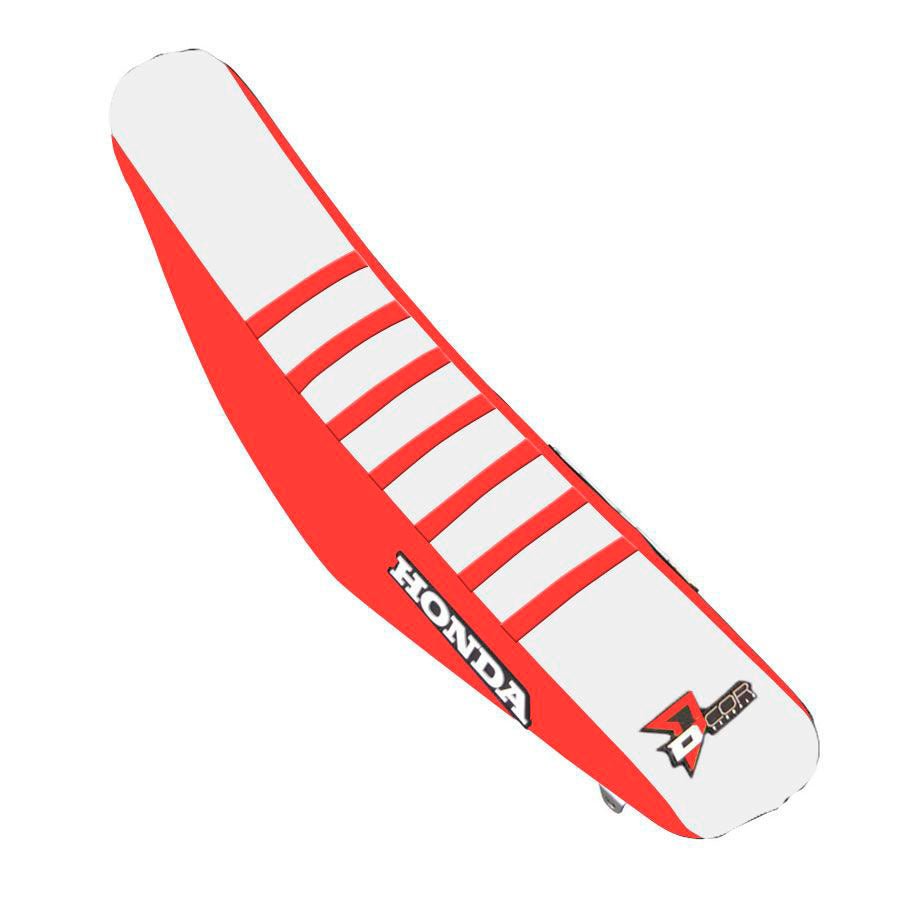 D-Cor Seat Cover Cover Red/White Red Ribs (30-10-504)