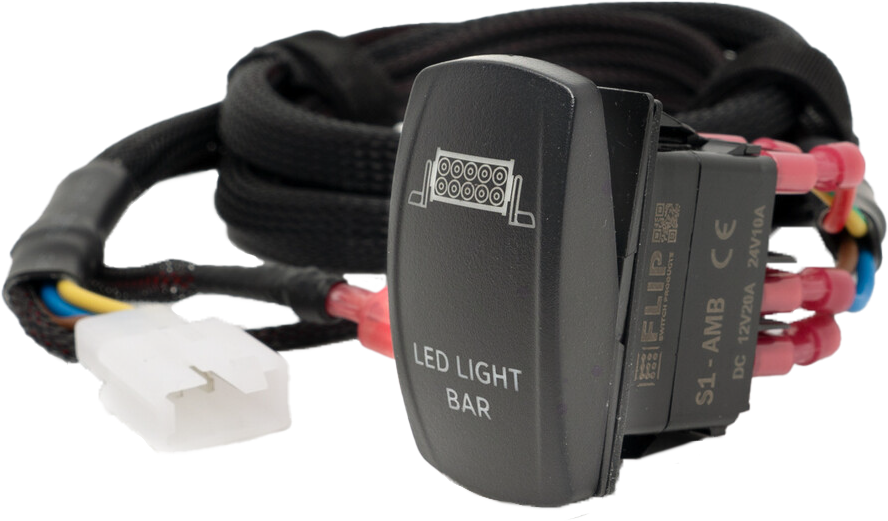 Open Trail EZ Harness Dash Rocker Switch - Light Bar - Pro Switch with EZ Harness