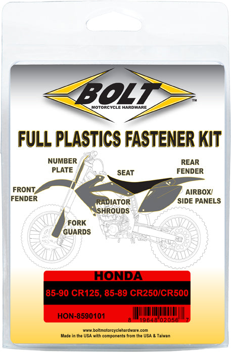 Bolt Full Body Work Fastener Kit HON-8590101