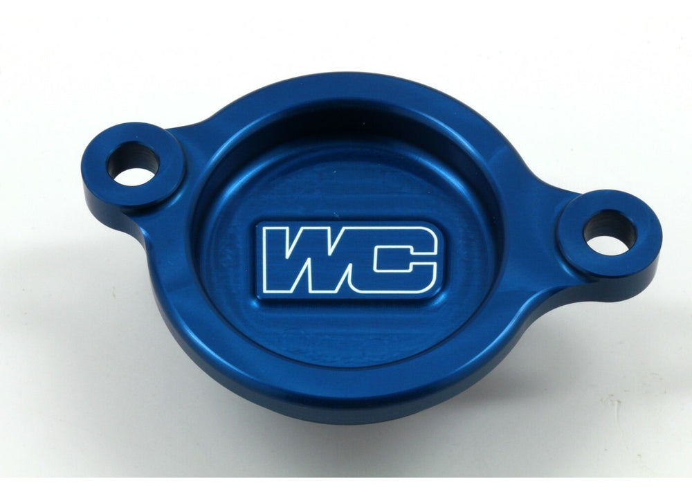 Works Connection Oil Filter Cover Blue
