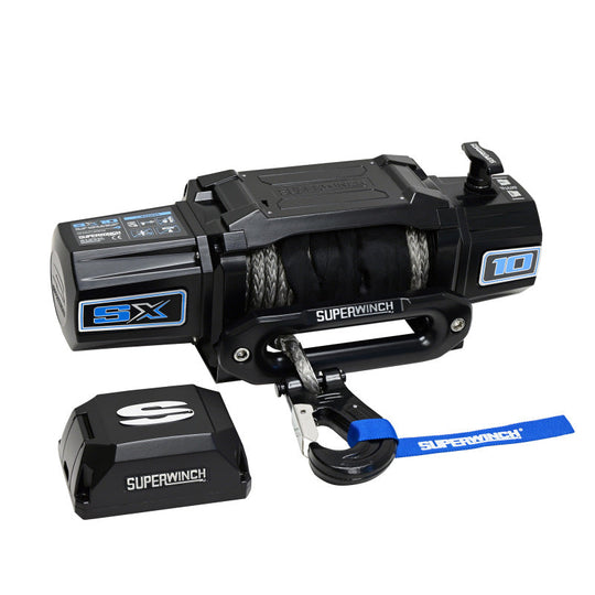 Superwinch SX10SR Synthetic Rope Winch - Semi Gloss Black