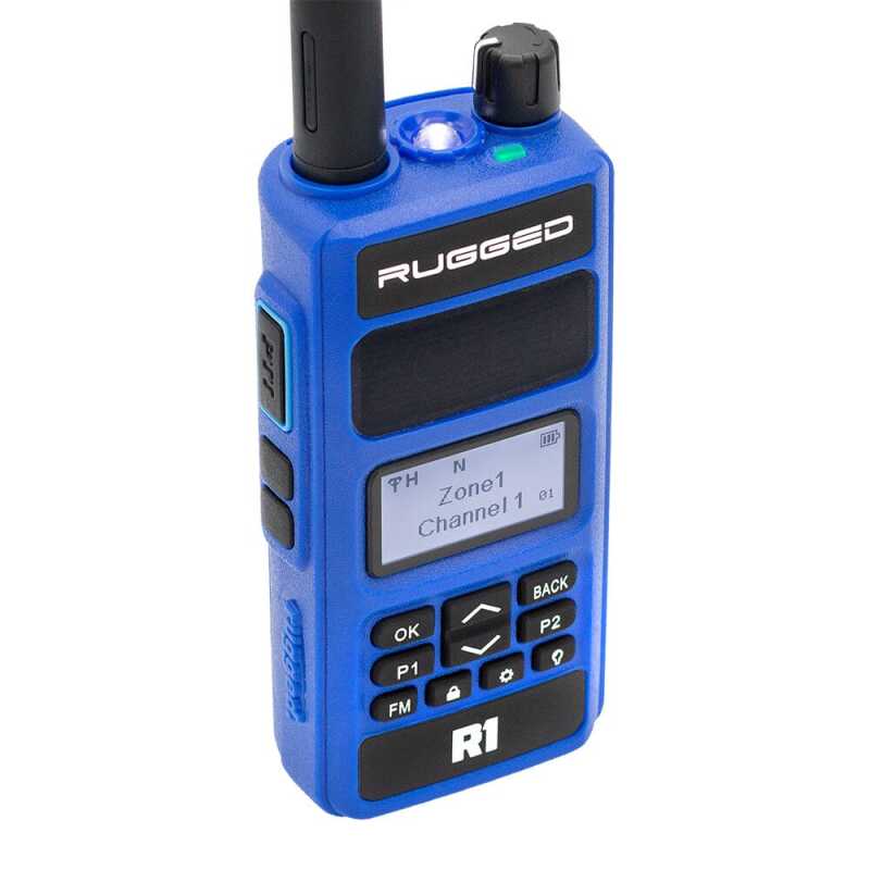 Rugged Radios R1 Business Band Handheld Radio - Blue