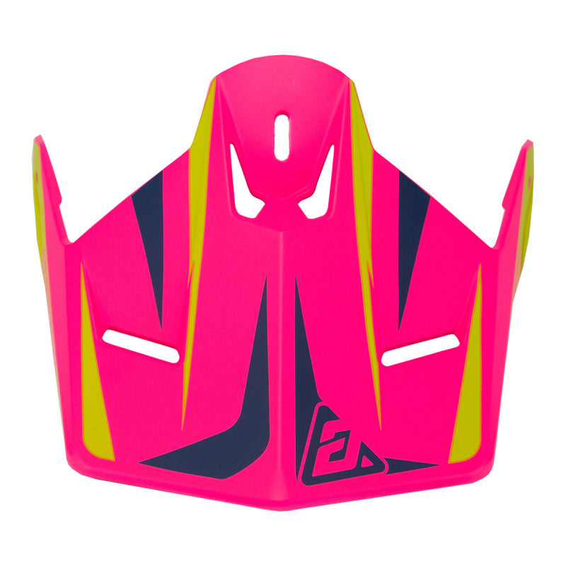 Answer AR1 Mototown Matte Visor - Pink/Hyper Acid/Dark Blue