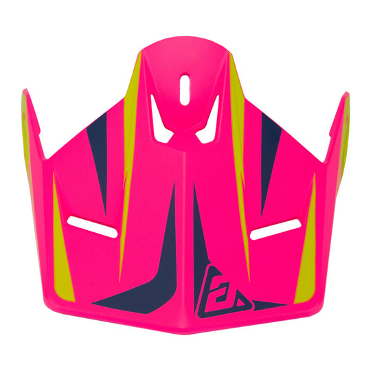 Answer AR1 Mototown Matte Visor - Pink/Hyper Acid/Dark Blue