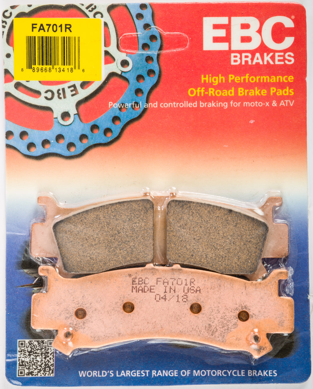 EBC Standard Brake Pads FA701R Sintered R