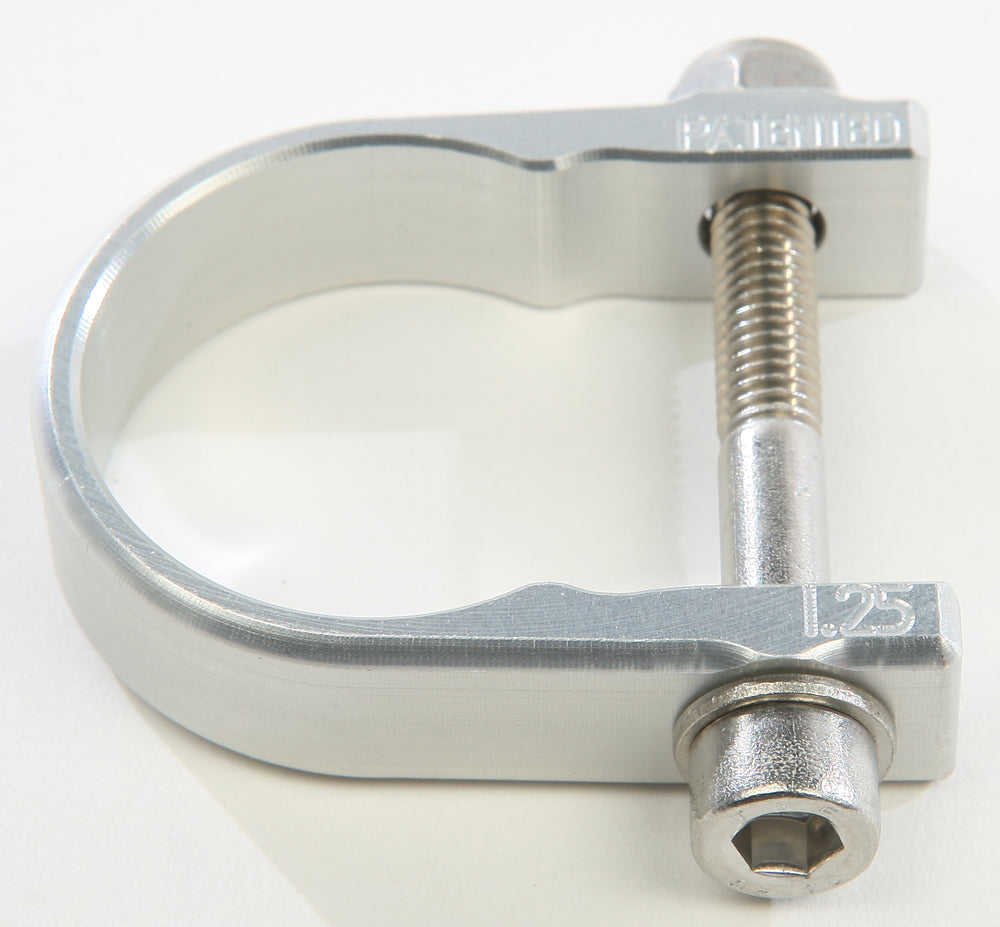 Axia Alloys Roll Bar Strap Clamp - UTV Roll Cage Mounting Clamp - 1.25 in / Silver