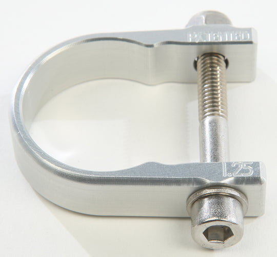 Axia Alloys Roll Bar Strap Clamp - UTV Roll Cage Mounting Clamp - 1.25 in / Silver