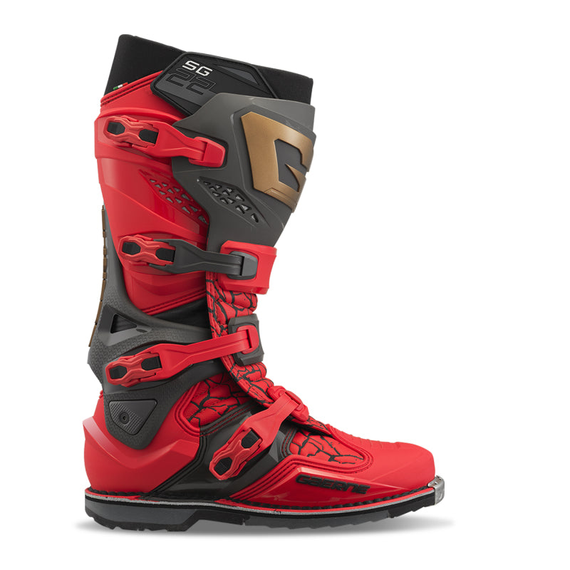 Gaerne SG22 Boot - Deep Black/Fiery Red - Size 13