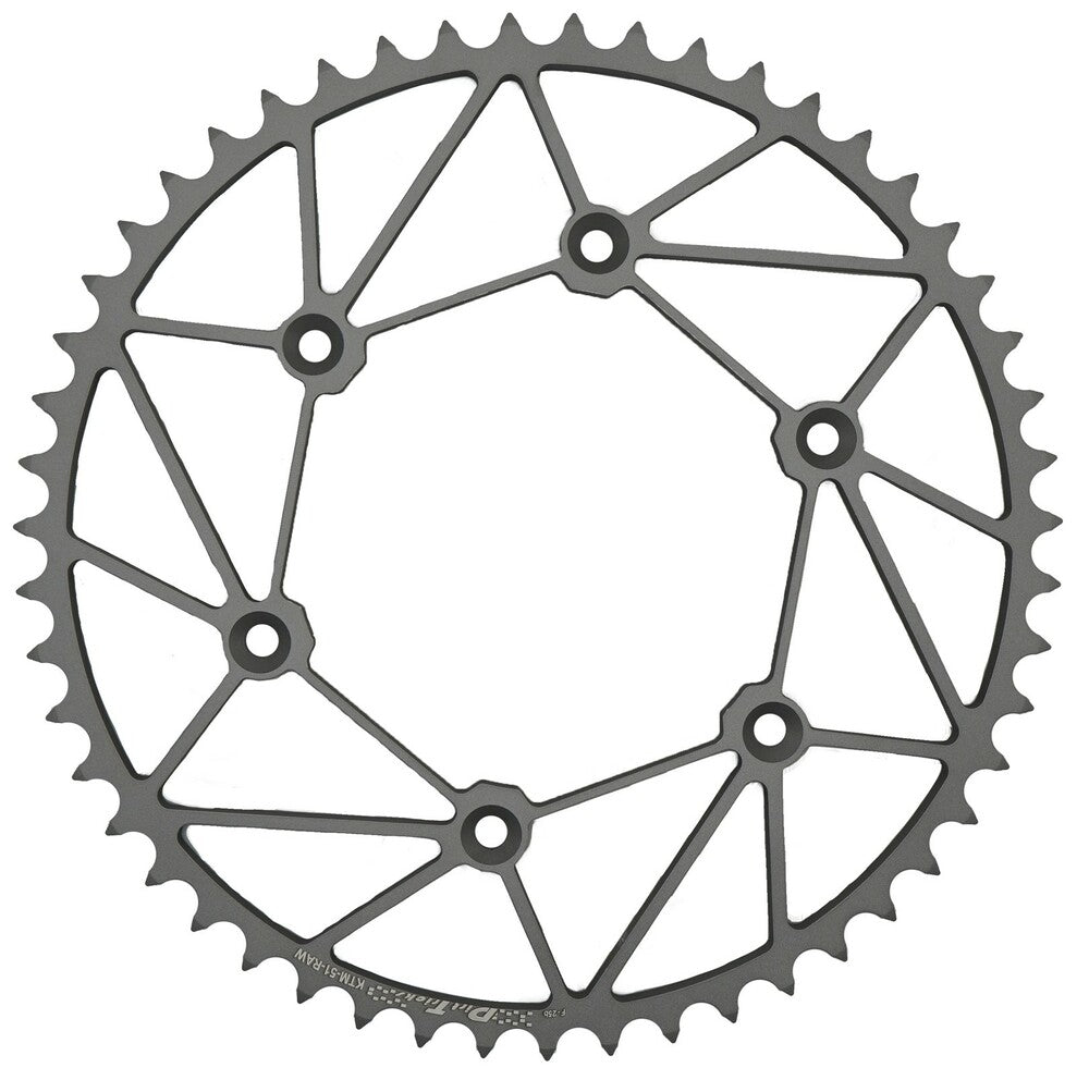 Dirt Tricks Chromoly Rear Sprocket 52T 520 Raw - Yamaha YZ / WR (1999 - 2026) - Dune Goons