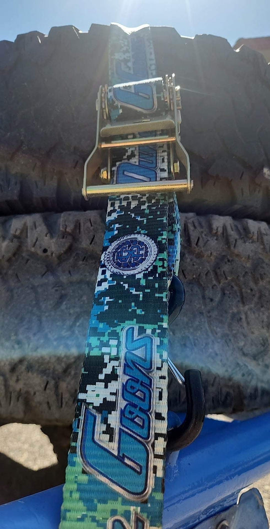 Dune Goons 2" Ratchet Straps with Soft Ties – 2500 lb. - Dune Goons