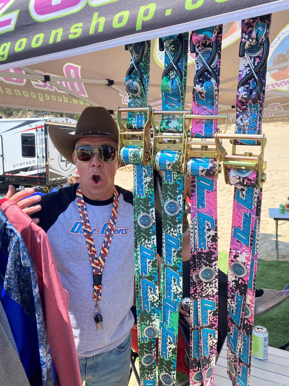 Dune Goons 2" Ratchet Straps with Soft Ties – 2500 lb. - Dune Goons