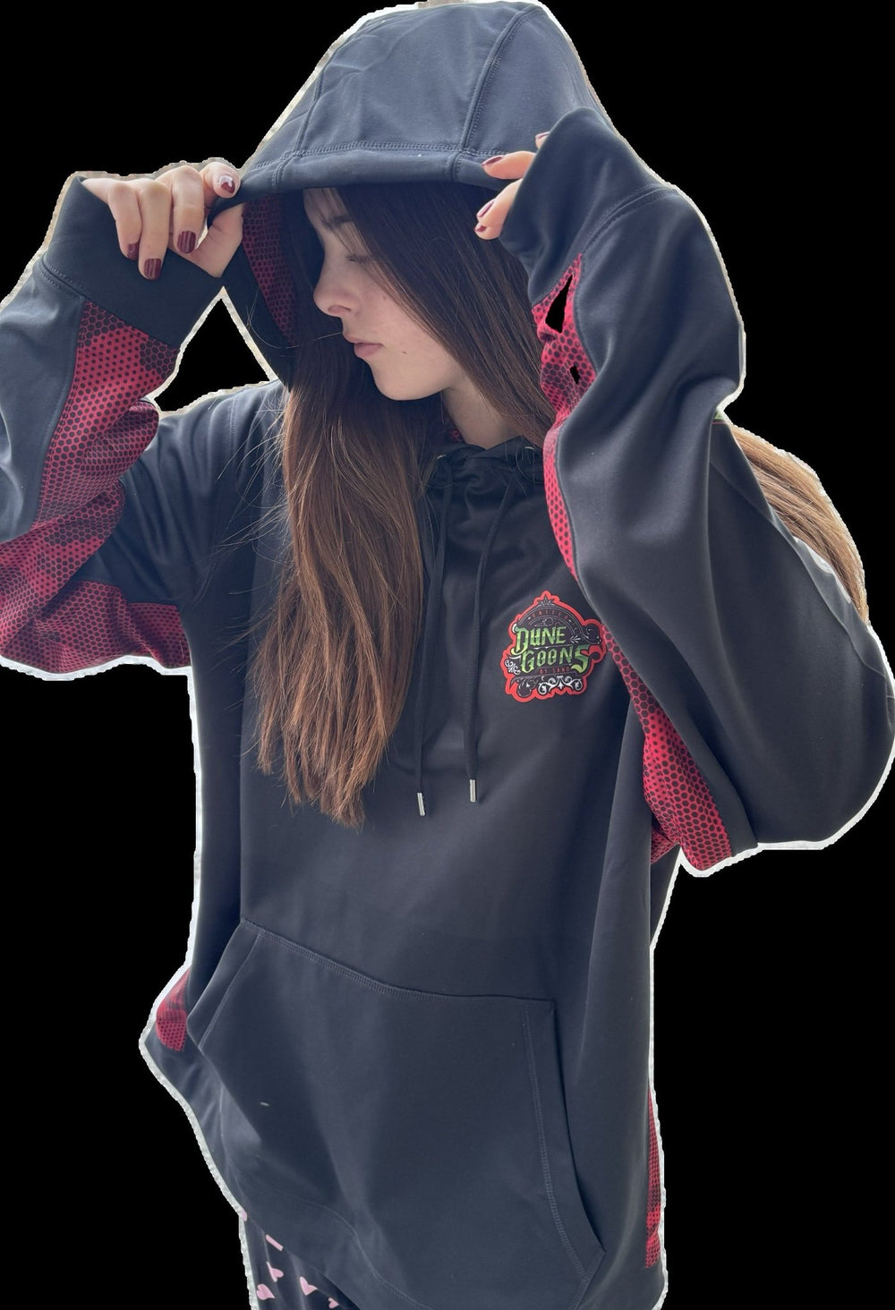 Dune Goons Sport - Wick Hoodie – Black/Red Pullover - Dune Goons