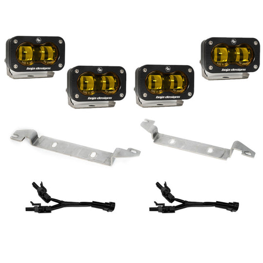 Baja Designs SAE Fog Pocket Kit Amber - 2022+ Toyota Tundra
