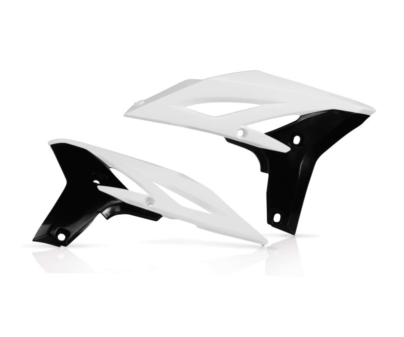 Acerbis Radiator Shroud - 10-13 Yam YZ250F / 12-15 WR450F - Wht/B