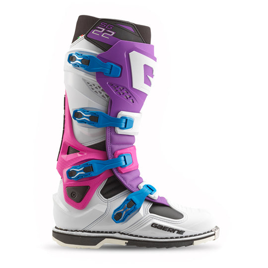 Gaerne SG22 Boot - Purple/White/Rhodamine - Size 12