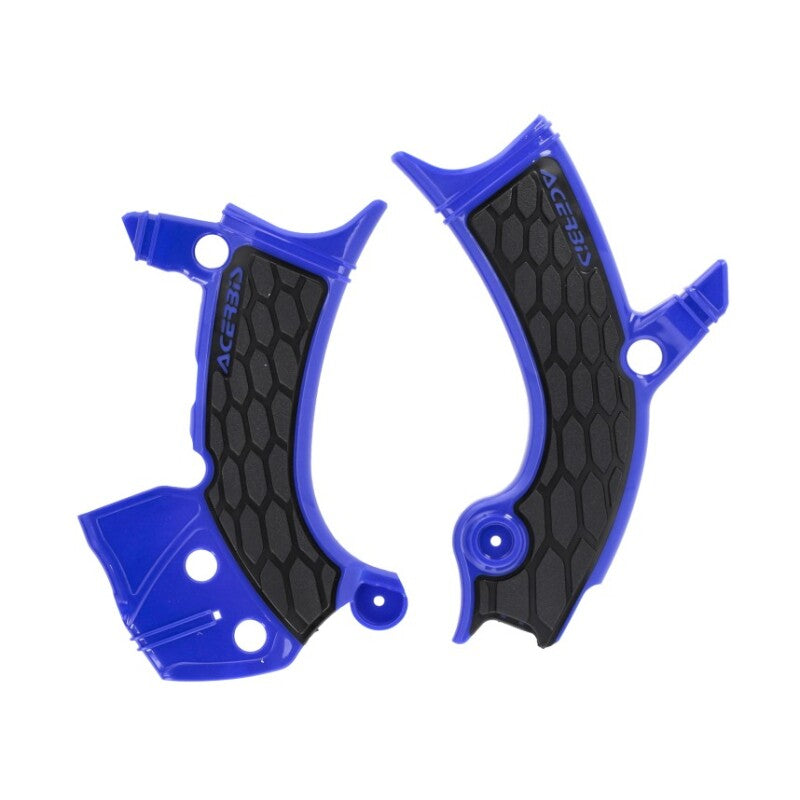 Acerbis X-Grip Frame Guards - 2024 Yamaha WR450F - Blue/Black