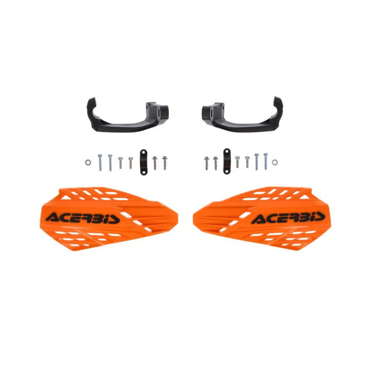 Acerbis Linear Vented Handguard - Orange/Black