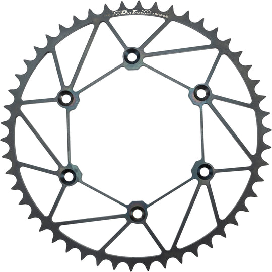 Dirt Tricks Chromoly Rear Sprocket Stl and Zir 50T-520 Black KTM/Husq