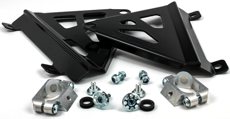 Works Connection Radiator Brace Brace CRF250 Black (18-B777)
