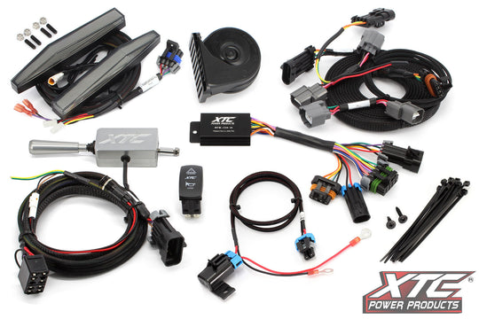 XTC Self-Canceling Turn Signal Kit with Billet Lever, Horn and X-LITE DRL - CFMOTO